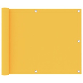 VidaXL Balkonsko platno rumeno 75x500 cm oksford blago