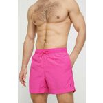 Kopalne kratke hlače Tommy Hilfiger roza barva - roza. Kopalne kratke hlače iz kolekcije Tommy Hilfiger. Model izdelan iz enobarvnega materiala.