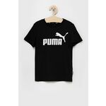 Puma otroška kratka majica 92-176 cm - črna. Otroška kratka majica iz kolekcije Puma. Model izdelan iz tanke, elastične pletenine.
