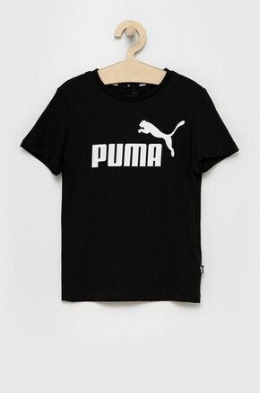Puma otroška kratka majica 92-176 cm - črna. Otroška kratka majica iz kolekcije Puma. Model izdelan iz tanke