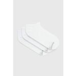 Nogavice Skechers (3-pack) moške, bela barva - bela. Kratke nogavice iz kolekcije Skechers. Model izdelan iz elastičnega materiala. V kompletu so trije pari.