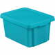 Modra škatla za shranjevanje s pokrovom Curver Essentials, 16 l