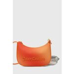 Torbica Juicy Couture oranžna barva, BIJJM5335WVP - oranžna. Majhna torbica iz kolekcije Juicy Couture. Model na zapenjanje, izdelan iz ekološkega usnja.