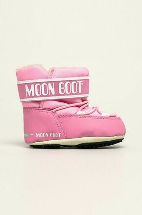 Moon Boot otroške snežke Crib 2 - roza. Zimski čevlji iz kolekcije Moon Boot. Podloženi model izdelan iz kombinacije tekstilnega materiala in ekološkega usnja.