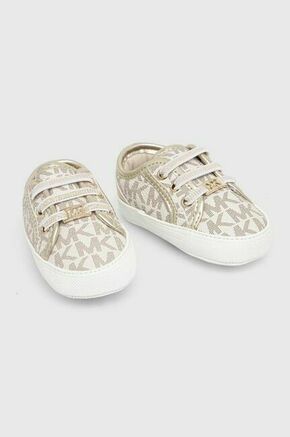 Čevlji za dojenčka Michael Kors zlata barva - zlata. Čevlji za dojenčka iz kolekcije Michael Kors. Model izdelan iz ekološkega usnja. Lahek in udoben model