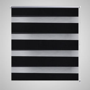 VidaXL Črtasti Zebra Rolo / Senčilo velikost 80 x 150 cm Črna barva