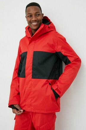 Snowboard jakna DC Defy rdeča barva - rdeča. Jakna za deskanje na snegu iz kolekcije DC. Model izdelan materiala
