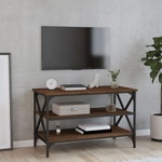 vidaXL TV omarica rjavi hrast 80x40x50 cm inženirski les