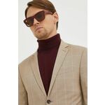 Sončna očala Gucci moški, bordo barva - bordo. Sončna očala iz kolekcije Gucci. Model s enobarvnimi stekli in okvirji iz plastike. Ima filter UV 400.
