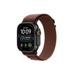 Apple Watch Ultra 4 Black Titanium, Burgundy Alpine Loop L 49mm LTE pametna ura