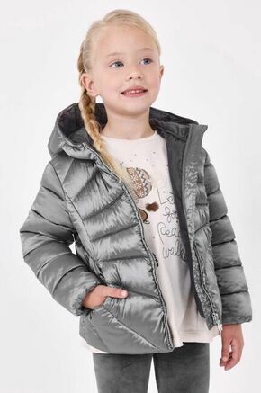 Otroška jakna Mayoral srebrna barva - srebrna. Otroški jakna iz kolekcije Mayoral. Delno podložen model