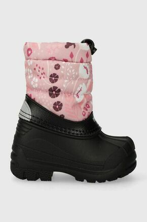 Otroški zimski škornji Reima Nefar roza barva - roza. Zimski čevlji iz kolekcije Reima. Podloženi model izdelan iz kombinacije sintetičnega in tekstilnega materiala. Model s tekstilno notranjostjo