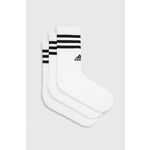 Visoke nogavice Unisex adidas 3-Stripes Cushioned Crew Socks 3 Pairs IC1323 medium grey heather/white/black/white
