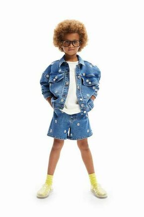 Otroška jeans jakna Desigual - modra. Otroški jakna iz kolekcije Desigual. Nepodložen model