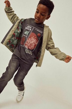 Otroška jakna zippy siva barva - siva. Otroški jakna iz kolekcije zippy. Lahek model