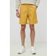 Bombažne kratke hlače GAP rumena barva - rumena. Kratke hlače iz kolekcije GAP. Model izdelan iz enobarvnega materiala. Izjemno zračen, udoben material.