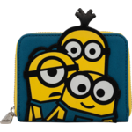 Loungefly Minions denarnica, zip around, motiv Triple Bello