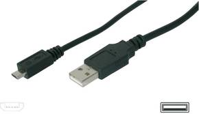Digitus kabel USB A-B mikro 1m dvojno oklopljen črn