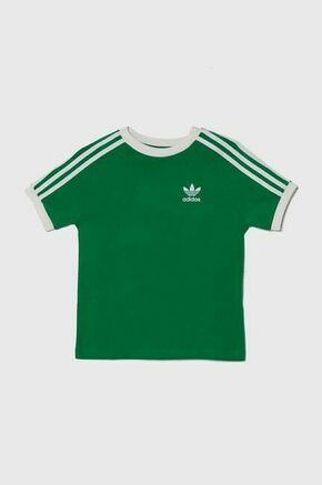 Adidas Majica adicolor 3-Stripes IN8406 Zelena Loose Fit