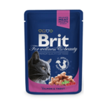Brit Premium Cat žepek losos + postrv 100g