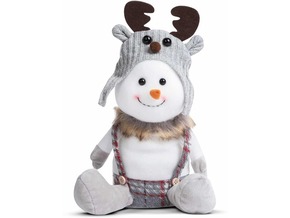 Family Christmas Božični dekor snežak s klobukom severnega jelena 30 x 20 x 14 cm