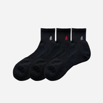 Nogavice Gramicci 3-pack moški, črna barva - črna. Kratke nogavice iz kolekcije Gramicci. Model izdelan iz elastičnega materiala. V kompletu so trije pari.