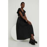 Obleka Answear Lab črna barva - črna. Lahkotna obleka iz kolekcije Answear Lab. Model izdelan iz enobarvne tkanine. Model iz mehke in zračne tkanine je idealen za toplejše letne čase.