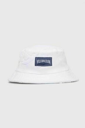 Bombažni klobuk Vilebrequin BOHEME bela barva