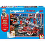 WEBHIDDENBRAND SCHMIDT Puzzle Playmobil Gasilska brigada 40 kosov + figurica Playmobil