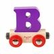 Bigjigs Rail Wagon lesena vlakovna proga - črka B