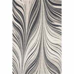 Siva/kremno bela volnena preproga 200x300 cm Zebre – Agnella