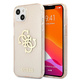 Guess GUHCP13SPCUGL4GGO iPhone 13 mini 5,4" zlati trdi ovitek Glitter 4G Big Logo
