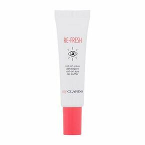 Clarins Re-Fresh Roll-On Eye De-Puffer gel za okoli oči za vse tipe kože 15 ml za ženske