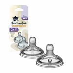 Tommee Tippee Nadomestni sesalci C2N s spremenljivim pretokom 2 kosa 0m+