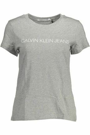 Calvin Klein Jeans T-shirt - siva. T-shirt iz zbirke Calvin Klein Jeans. Model narejen iz tiskane tkanine.