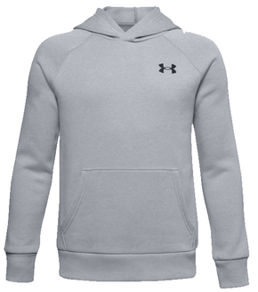 Under Armour Pulover UA RIVAL COTTON HOODIE-GRY S