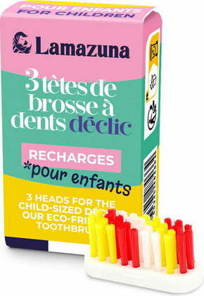 "Lamazuna Zamenljive glave otroške zobne ščetke - 6 g"