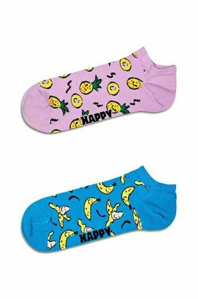 Nogavice Happy Socks Fruit Low Socks 2-pack - pisana. Nogavice iz kolekcije Happy Socks. Model izdelan iz elastičnega