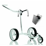 Jucad Carbon 3-Wheel SET White/Black Ročni voziček za golf