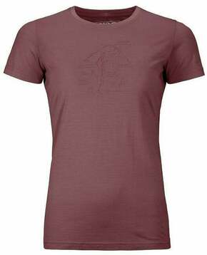 Ortovox 120 Tec Lafatscher Topo T-Shirt W Mountain Rose S Majica na prostem