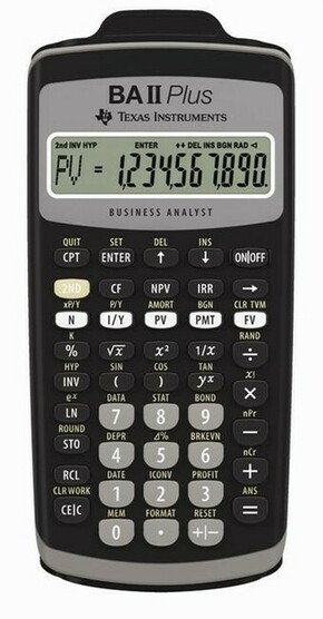 Kalkulator texas tehnični ba ii plus