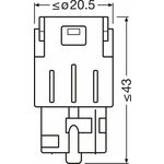 shumee Osram Led Premium New WY21W Amber EPACK
