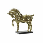NEW Okrasna Figura DKD Home Decor 29 x 9 x 25 cm Konj Črna Zlat