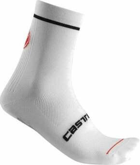 Castelli Entrata 9 Sock White L/XL Kolesarske nogavice