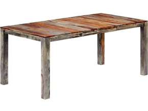 VIDAXL Jedilna miza siva 180x90x76 cm trden palisander