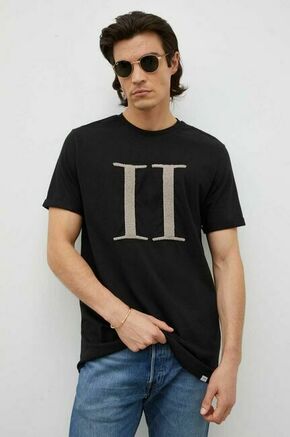 Bombažna kratka majica Les Deux črna barva - črna. Kratka majica iz kolekcije Les Deux