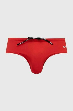 Kopalne hlače Nike rdeča barva - rdeča. Kopalke iz kolekcije Nike. Model izdelan iz gladke pletenine.