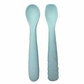 Bo Jungle silikonske žlice B-Spoon Shape 2ks Pastel Blue