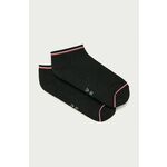 Tommy Hilfiger stopalke (2-pack) - črna. Stopalke iz kolekcije Tommy Hilfiger. Model izdelan iz elastičnega materiala. V kompletu sta dva para.