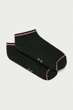 Tommy Hilfiger stopalke (2-pack) - črna. Stopalke iz kolekcije Tommy Hilfiger. Model izdelan iz elastičnega materiala. V kompletu sta dva para.